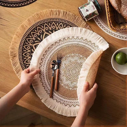 Ensemble de 4 sets de table Boho