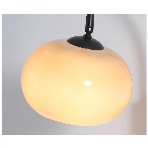 Floroux Kaki lampe murale en verre pivotante