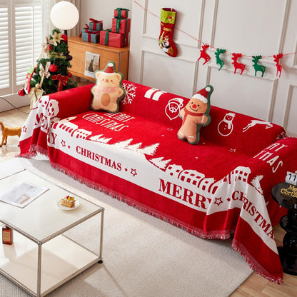 Décoration de maison de vacances Housse de canapé de Noël Housse de canapé pour chien