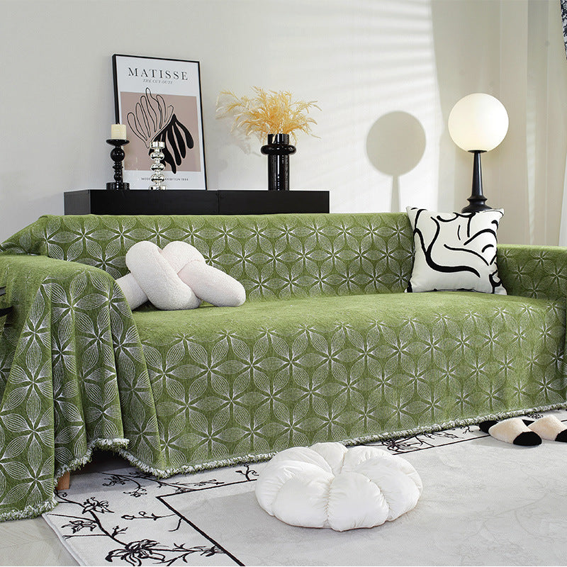 Couverture de canapé en chenille confortable