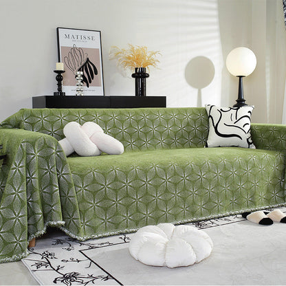 Couverture de canapé en chenille confortable