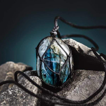 Collier Aris DragonHeart - Bijou en Labradorite Mystique