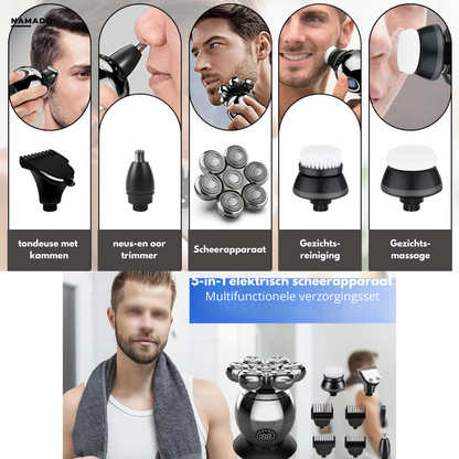 FlexiShave Pro - Luxe Tondeuse pour Rasage Parfait