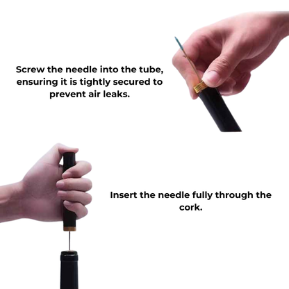 CorkMaster – Tire-bouchon luxe à pression d'air pour une utilisation facile