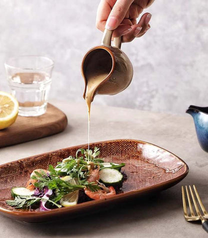 Bol à sauce en céramique fait à la main - 80ml, Plusieurs Couleurs