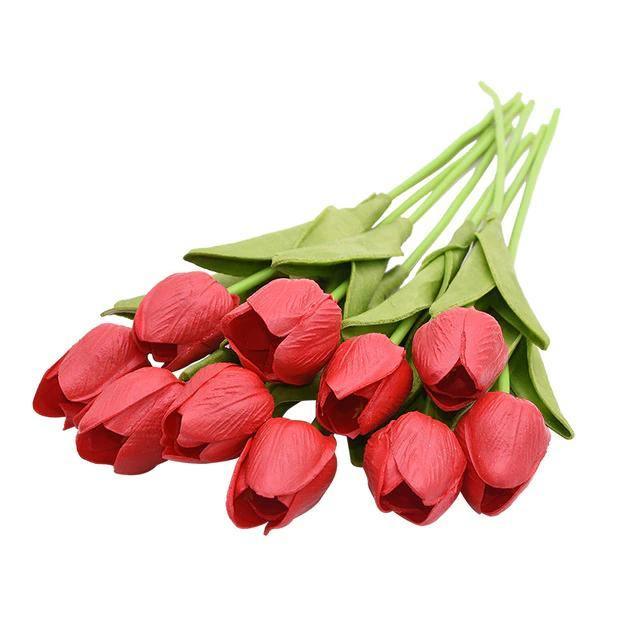 Faux tulipes artificielles 10 pièces