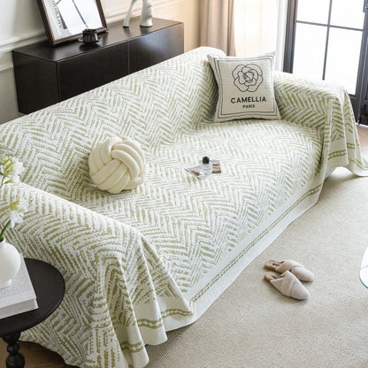 Couverture d'appoint en chevron d'été pour canapé/divan