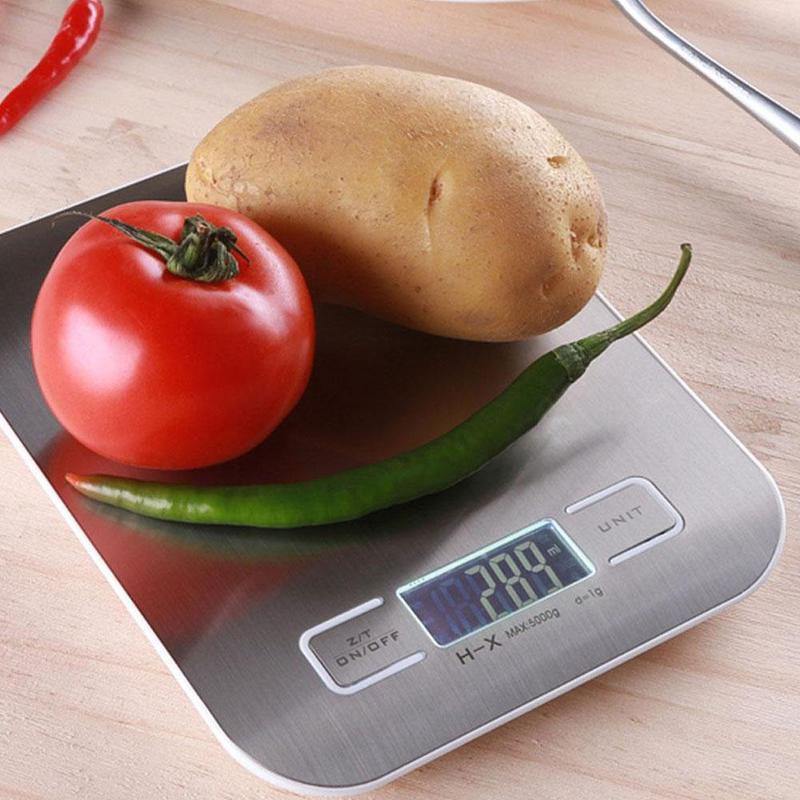 Floroux digital kitchen scale with LED display | Portable | Accurate measurements | For baking, cooking, and dieting