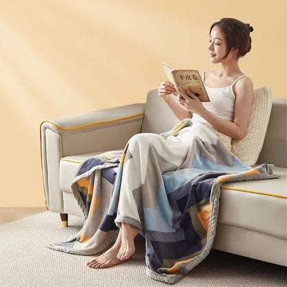 FlannelWarm - Luxe Épaississante Couverture en Flanelle