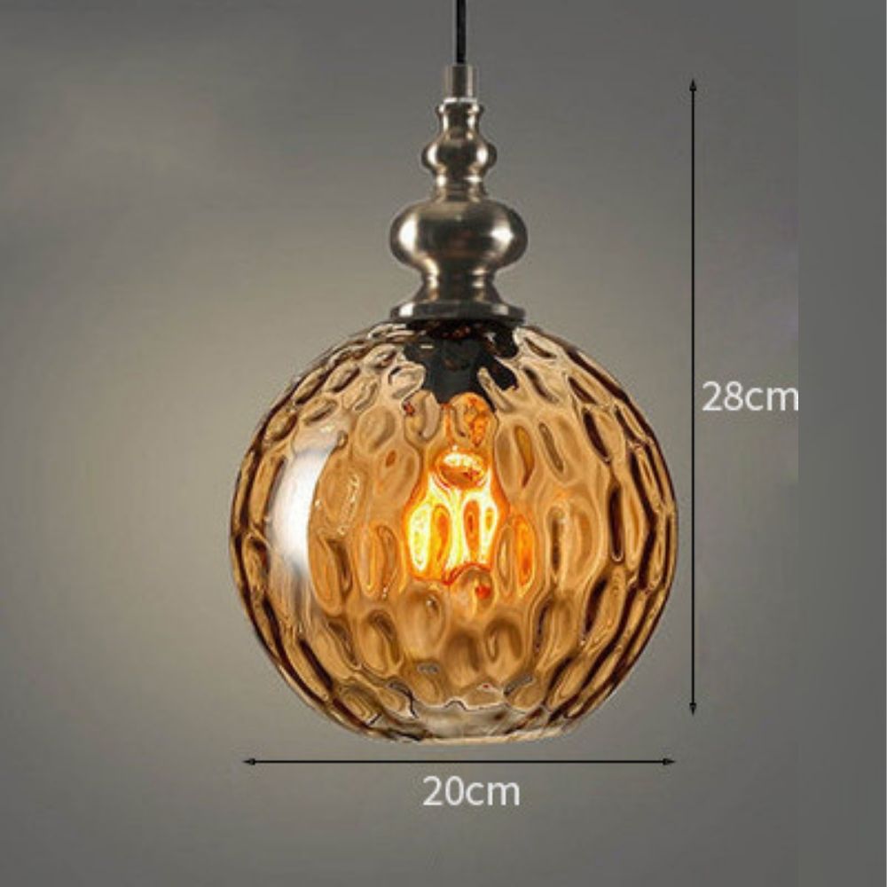 Floroux - Petit lustre en cristal en verre