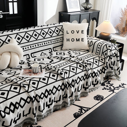 Couverture de canapé/couché Bohemia noire