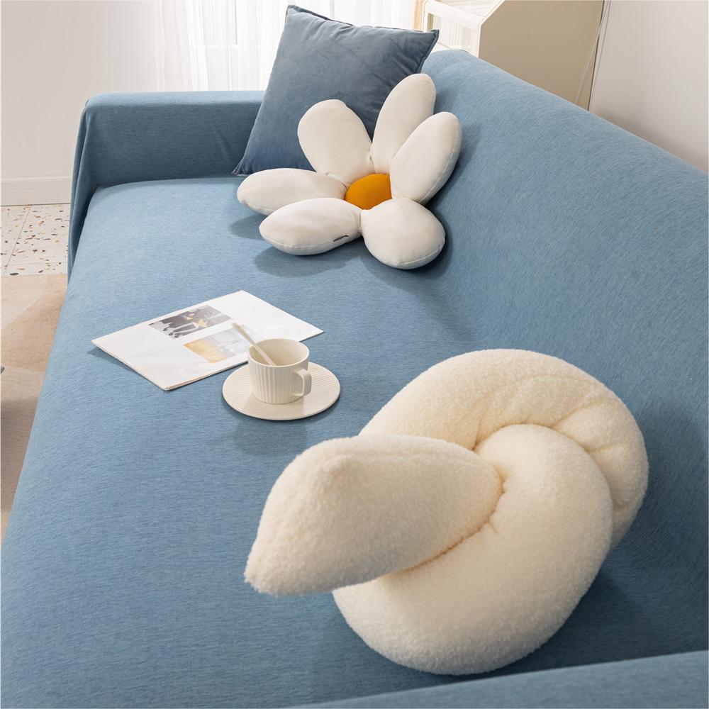 Couverture de canapé / canapé léger en chenille de couleur pure