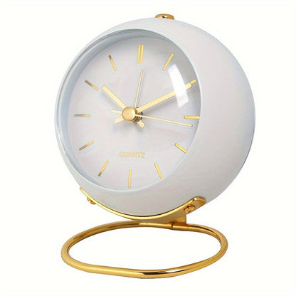 EleganceTime - Réveil Quartz Luxe en Design Métallique