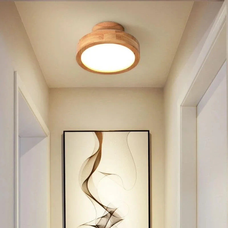 WoodCircle™ – Suspension ronde en bois élégante