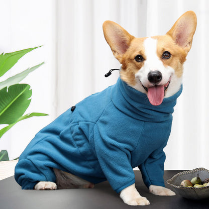 Costume en polaire pour chien – Chaleur confortable et complète pour tout le corps par temps froid