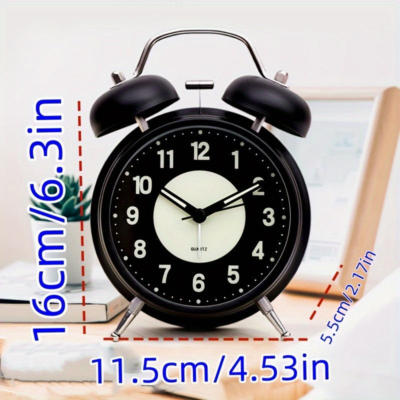 GlowClock – Réveil Métallique Éclairé Moderne Silencieux