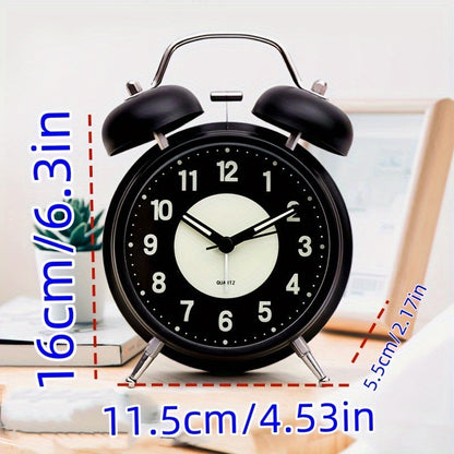 GlowClock – Réveil Métallique Éclairé Moderne Silencieux