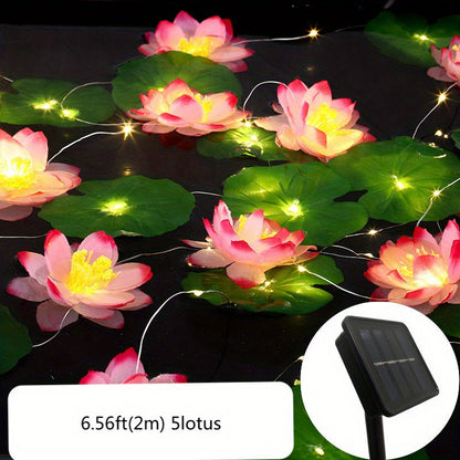SolarLily - Décoration de lotus à énergie solaire pour le jardin