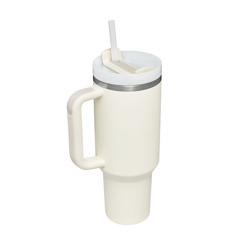 Tasse isolante avec anse et paille | 1200 ML