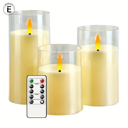 FlamelessGlow - Ensemble de bougies LED magiques avec télécommande