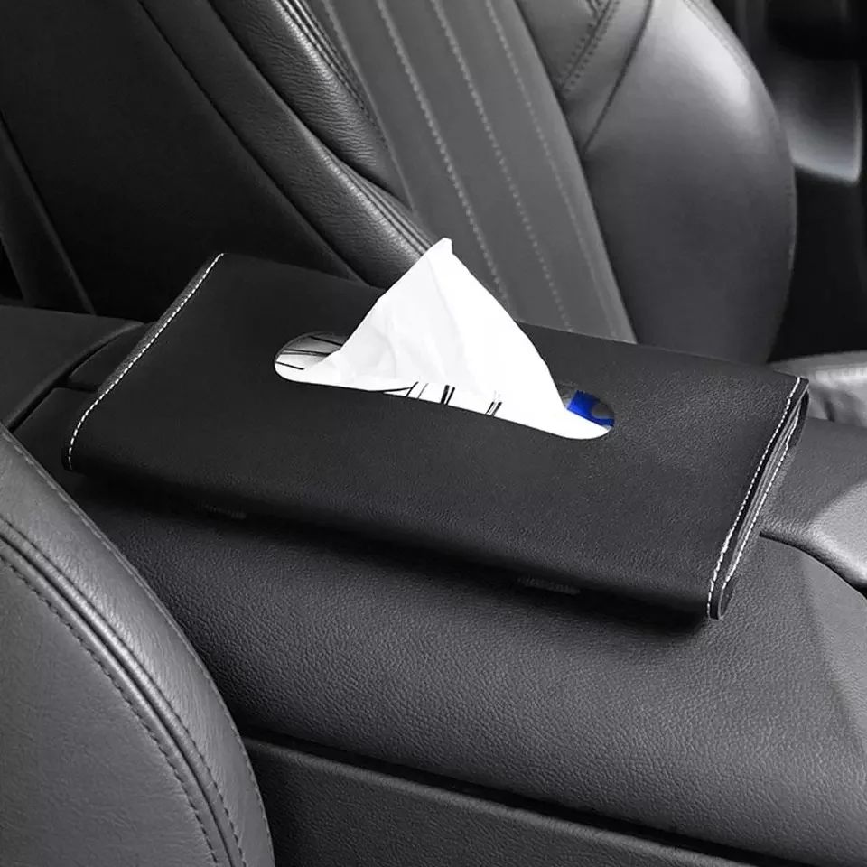 Boîte à mou tissues pour pare-soleil de voiture