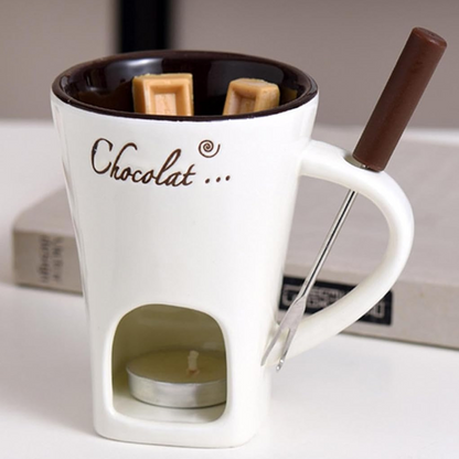 ChocoFondue - Bol élégant pour chocolat et fromage fondants
