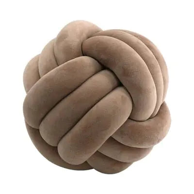 Coussin de lancer en balles nouées décoratives PlushKnot