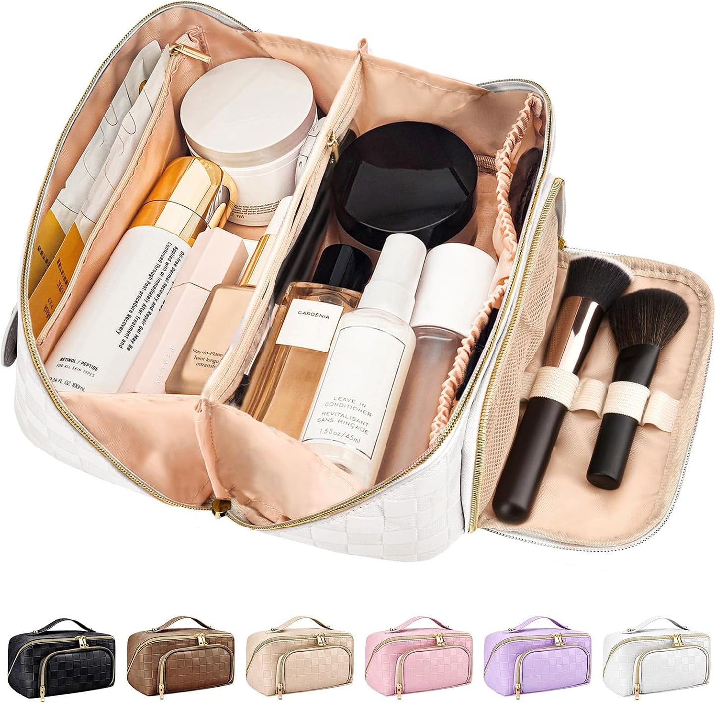 GlamBag - Trousse de maquillage imperméable avec grande capacité