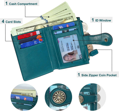 ClaireSlim – Élégant portefeuille RFID pour femmes avec fermeture éclair