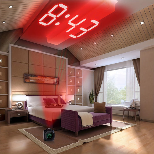 TimeCast Horloge - Réveil Projeteur LCD Moderne