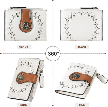 ClaireSlim – Élégant portefeuille RFID pour femmes avec fermeture éclair