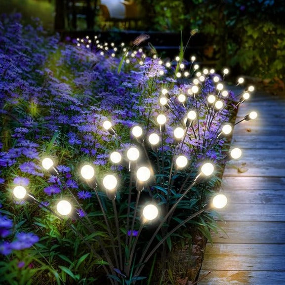 Floroux Lampes de jardin solaires | Effet de balancement | Résistant aux intempéries | Décoration fonctionnant à l'énergie solaire pour l'extérieur