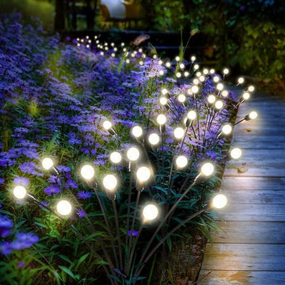 Floroux Lampes de jardin solaires | Effet de balancement | Résistant aux intempéries | Décoration fonctionnant à l'énergie solaire pour l'extérieur