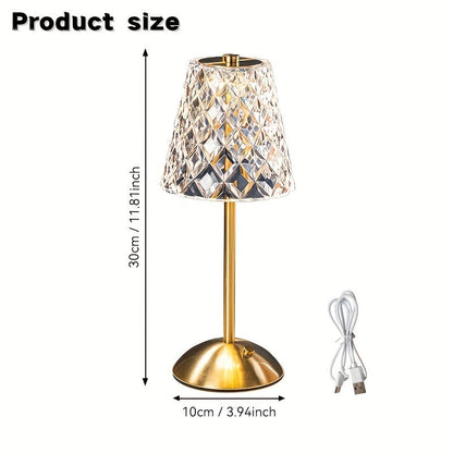 CrystalLux Lampe - Éclairage LED Cristal Élégant