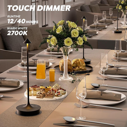 Floroux Lampe de table sans fil - Set de 2 lampes de table à batterie