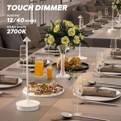 Floroux Lampe de table sans fil - Set de 2 lampes de table à batterie