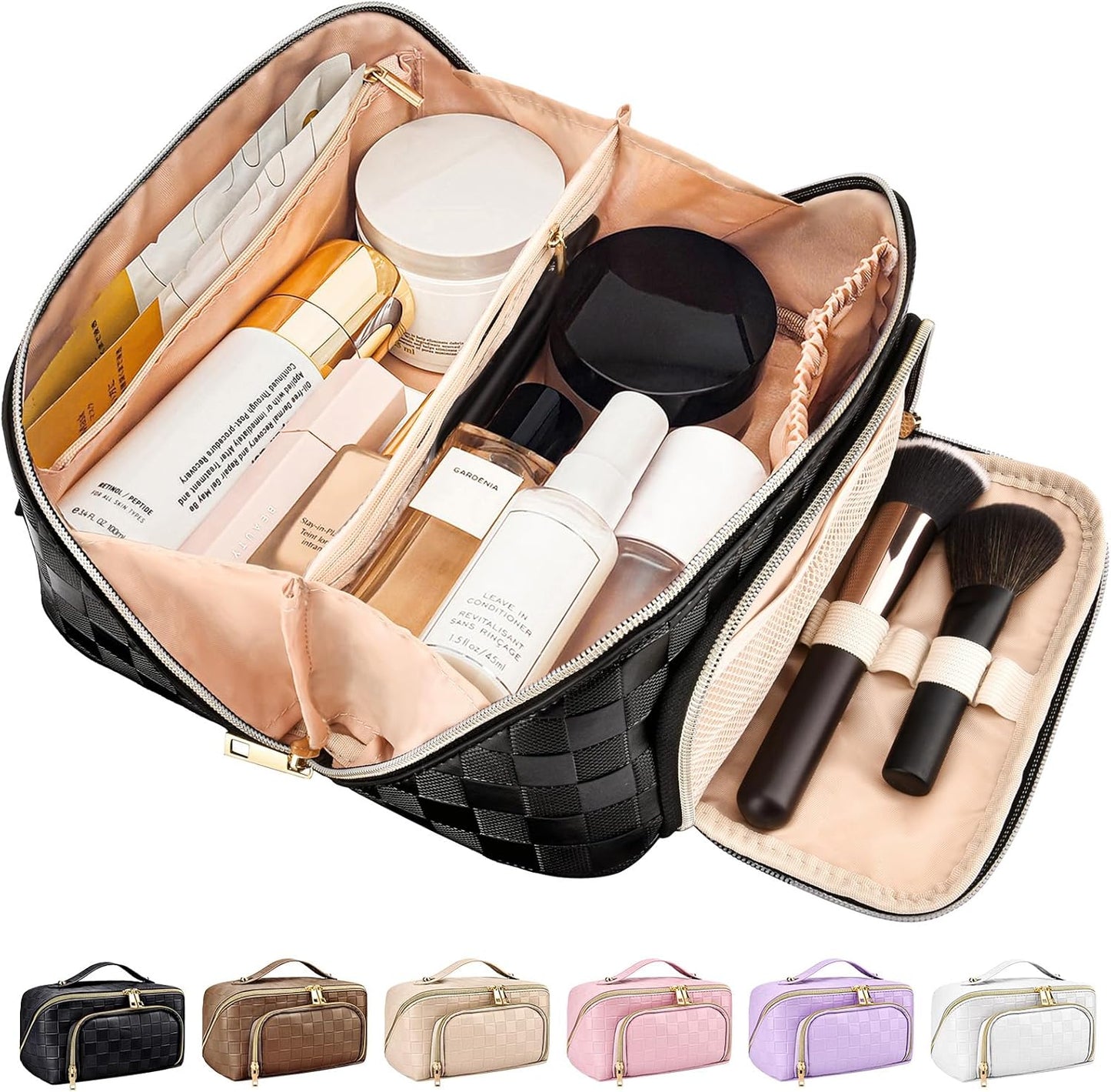 GlamBag - Trousse de maquillage imperméable avec grande capacité