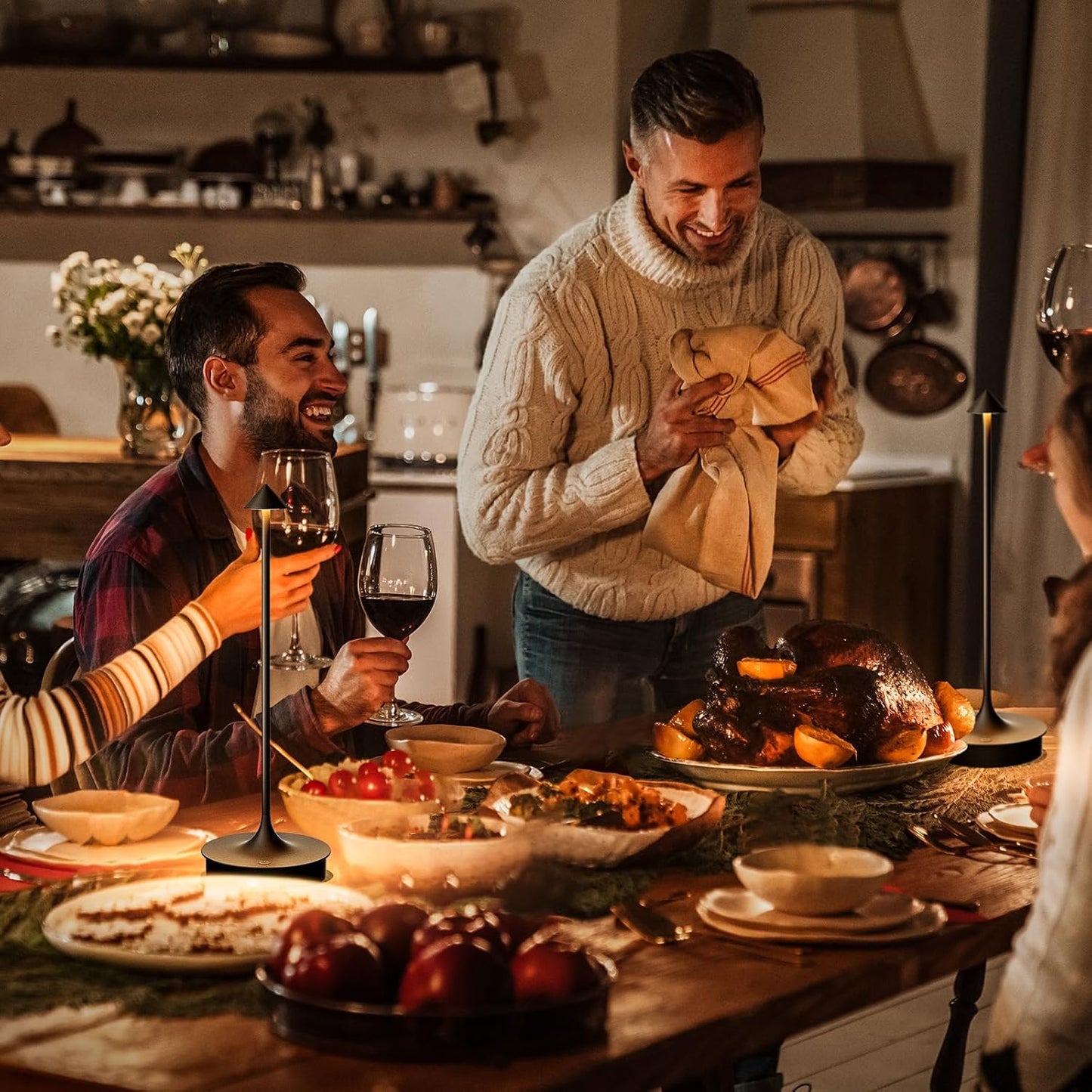 Floroux Lampe de table sans fil - Set de 2 lampes de table à batterie