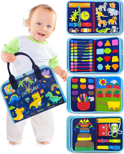 Tableau de jeu interactif bleu pour enfants - Apprentissage amusant pour les petits