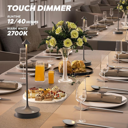 Floroux Lampe de table sans fil - Set de 2 lampes de table à batterie