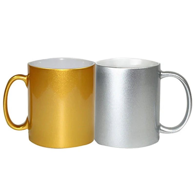 Sets de tasses en céramique argentées