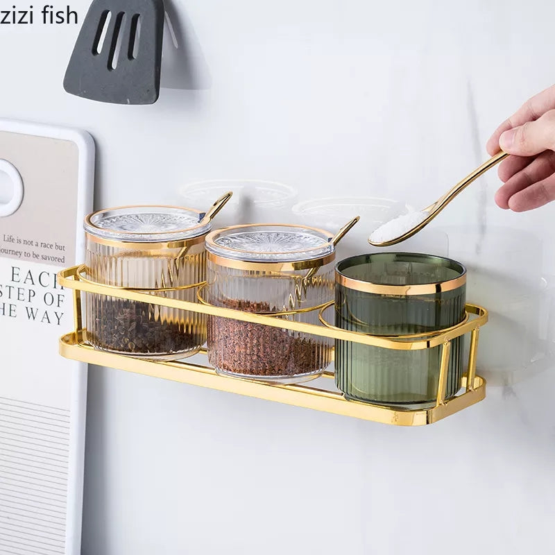 Ensemble de bocaux à épices en acrylique