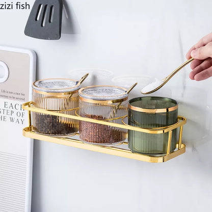 Ensemble de bocaux à épices en acrylique