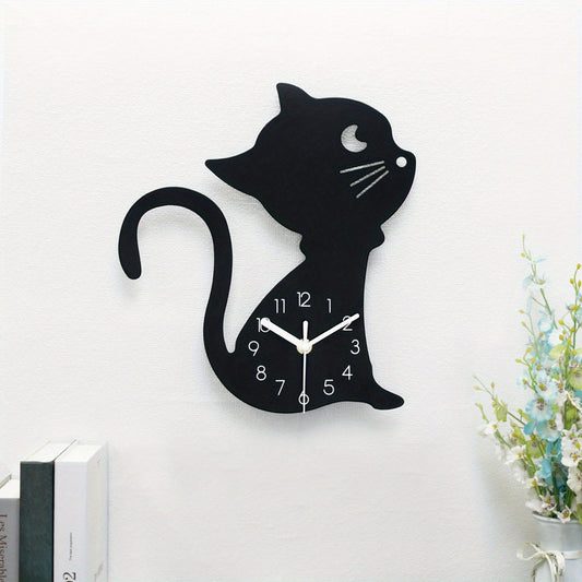ModernPaws – Horloge mural unique pour chats pour intérieur