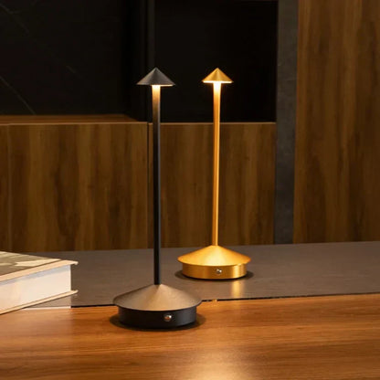 Floroux - Lampe de table sans fil slim et portable avec luminosité réglable