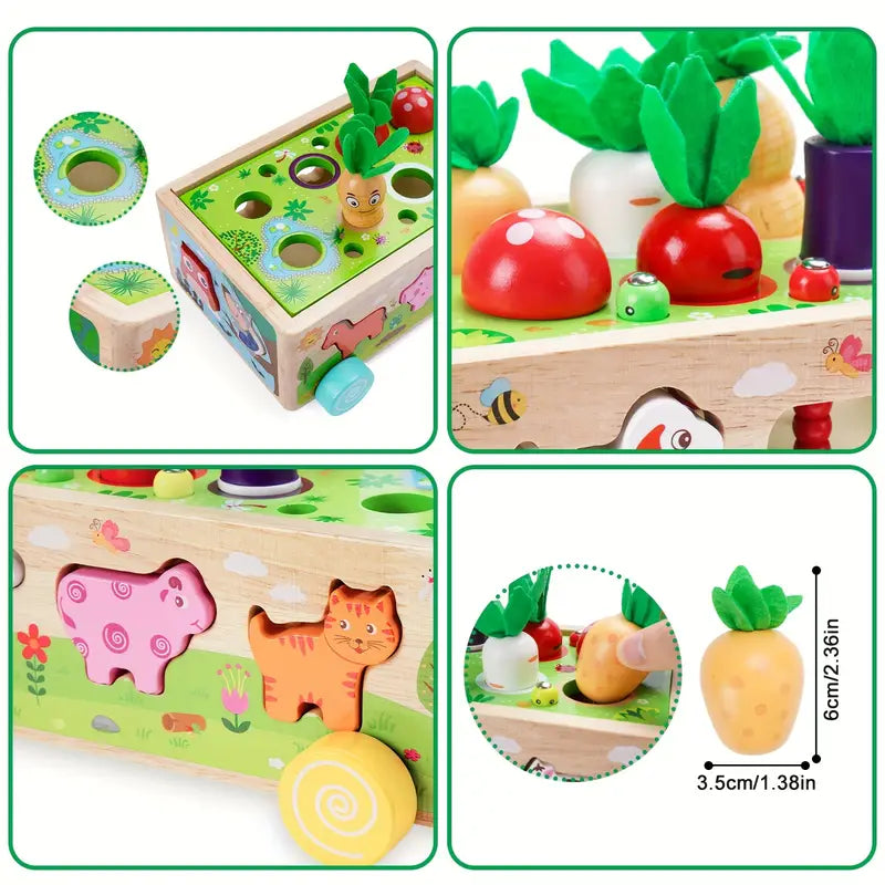 Cubes en Bois de Jouets Multifonctionnels - Pour des Aventures Éducatives