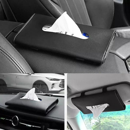 Boîte à mou tissues pour pare-soleil de voiture