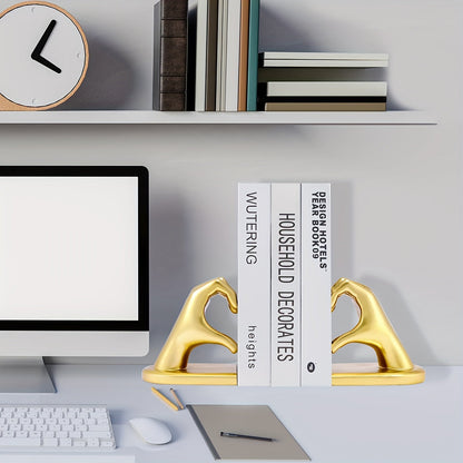 Chic Heart Support - Supports de livre moderne en or