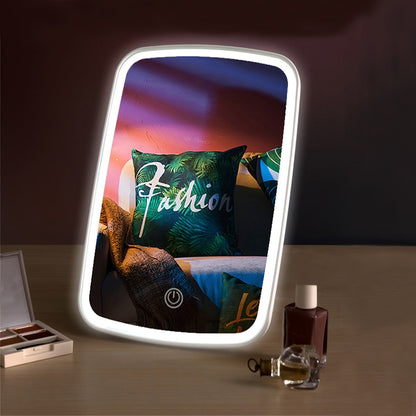 BloomMirror - Miroir de maquillage LED élégant rechargeable par USB