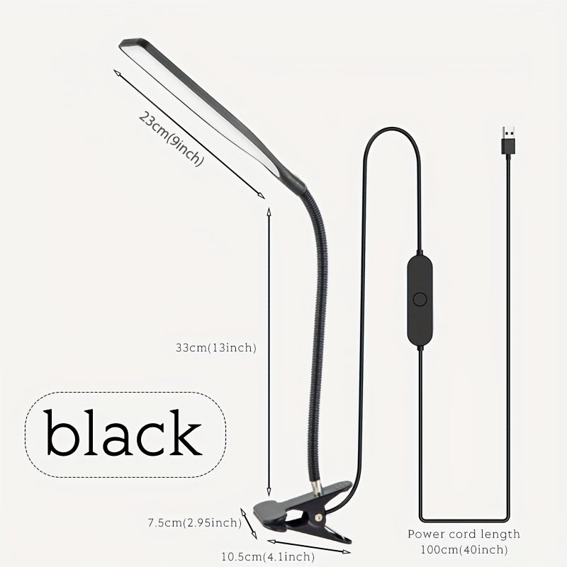 FlexiGlow - Lampe de bureau LED ajustable avec pince